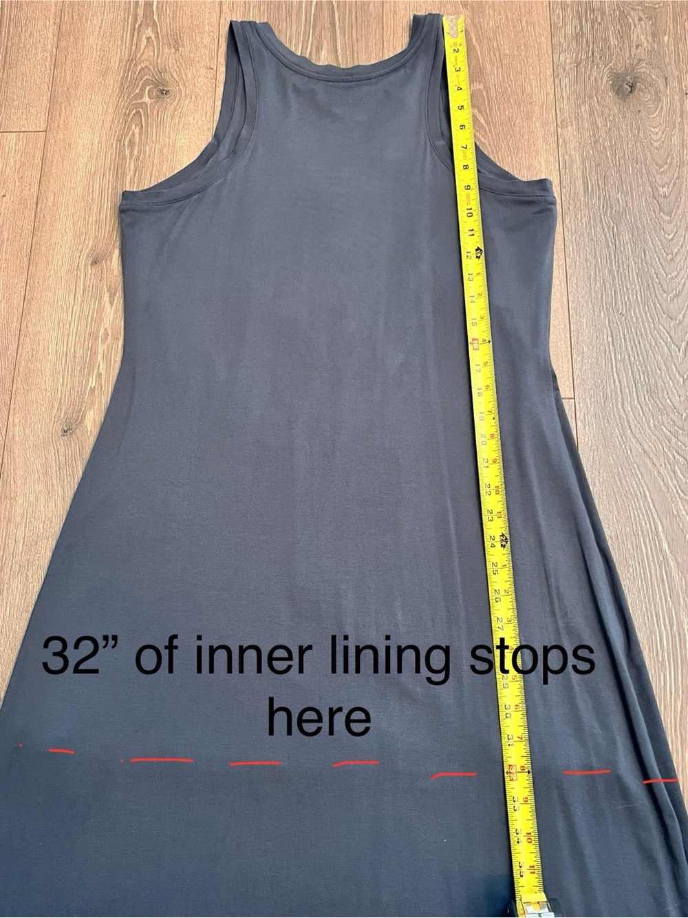 Super Soft Athleta V-Neck Maxi Tank Dress, Blue-Grey, Size M - Picture 5 of 7